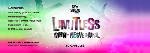 Gym Squad Supps Limitless NMN + Resveratrol 60 Capsules