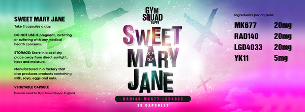Gym Squad Supps Sweet Mary Jane Mega SARM's Blend 60 capsules